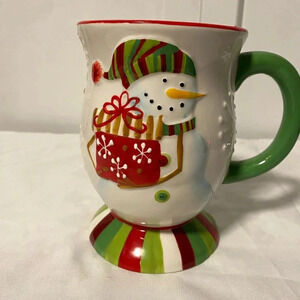 Christmas holiday snowman coffee or tea mug - stocking stuffer idea! NWT